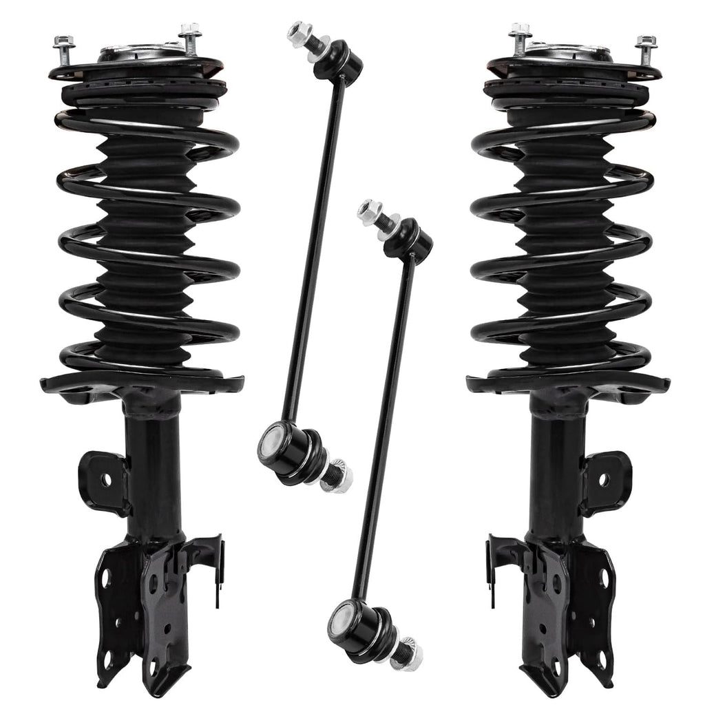 Detroit Axle - Front Struts & Coil Springs Sway Bar Links Replacement for 2010-2015 Toyota Prius - 4pc Set