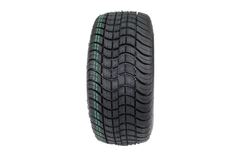 (New) Antego 205/50-10 with 10x7 Fusion Glossy Black Wheels for Golf Cart (Set of 4)
